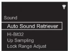 PIONEER N70AE - Wiedergabe bei nochHigher Klangqualität (SOUND-Menu) - 1