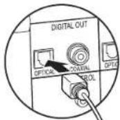 PIONEER N70AE - Connecting with a digital optical cable - 1