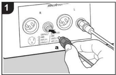 PIONEER N70AE - Conexiones con un amplificador - 1