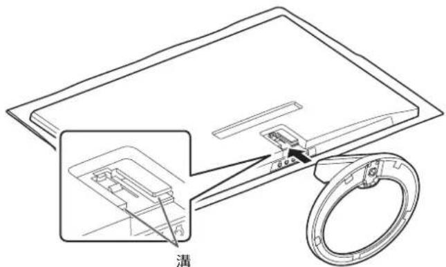 SHARP M240 - スタンドを本機に取り付ける。 - 1