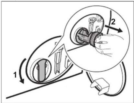 AEG LP5281 - Procedere come segue per effettuare la pulizia della pompa: - 5