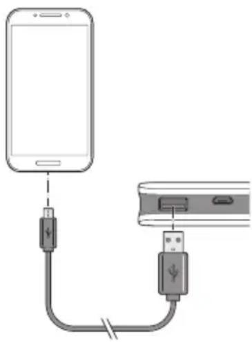 LENCO PBQ1050 - Charging mobile devices with the spare battery - 1