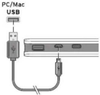 LENCO PBQ1050 - Charge de la batterie de rechange par USB - 1