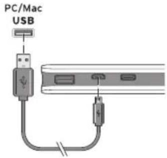 LENCO PBQ1050 - Carga de la batería de repuesto mediante USB - 1