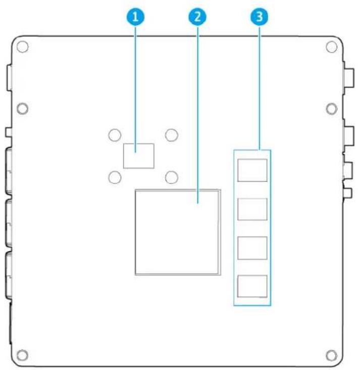 QNAP QBoat Sunny development board - Carte système - Verso - 1