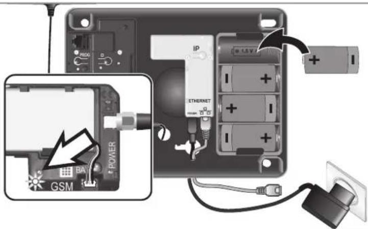 SOMFY 2401130 - Raccordement du module GSM - 6