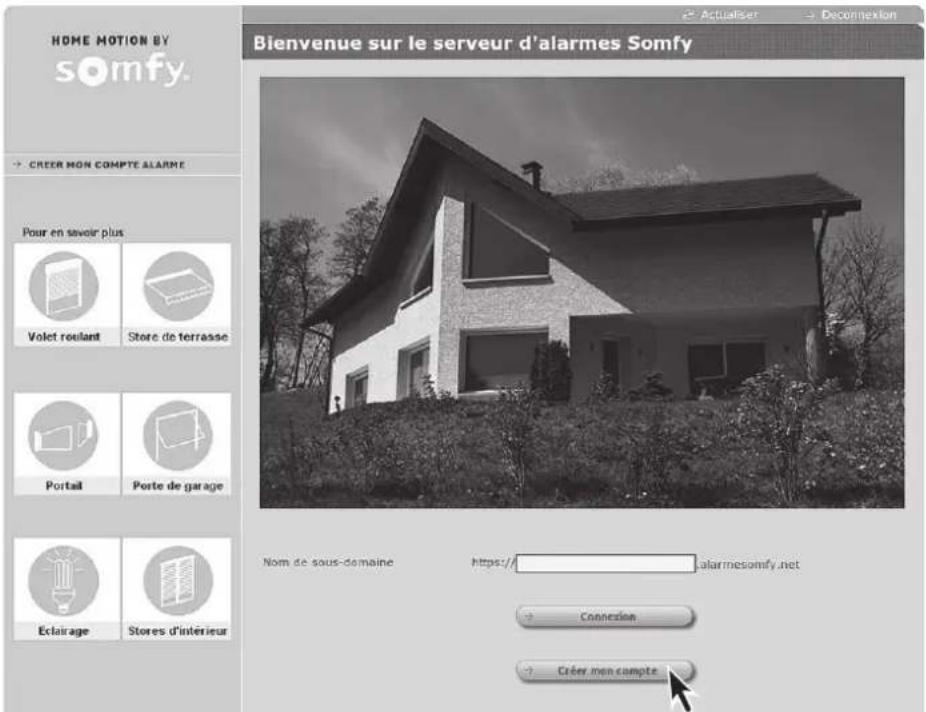 SOMFY 2401130 - b. Créer le compte - 2