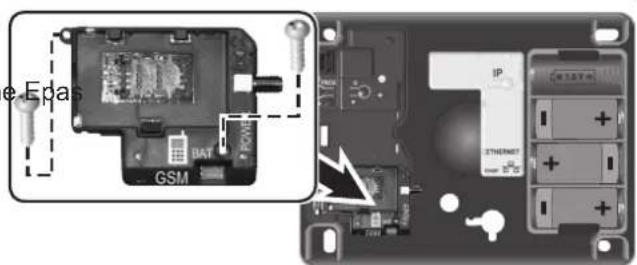 SOMFY 2401130 - Fixer le module GSM - 2