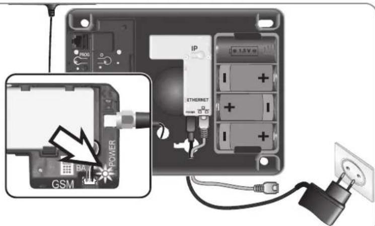 SOMFY 2401130 - Raccordement du module GSM - 4