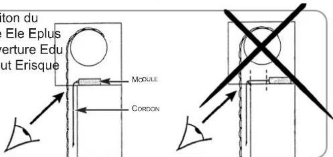 SOMFY 2401130 - Eviter de fixer le détecteur d'ouverture de volet roulant sur une partie métallique. - 2