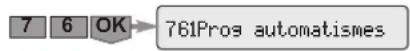SOMFY 2401130 - Ce menu permet : - 1
