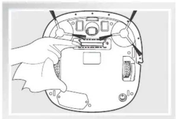 ECOVACS Deebot Slim 2 - Entrada de polvo y cepillos laterales - 1