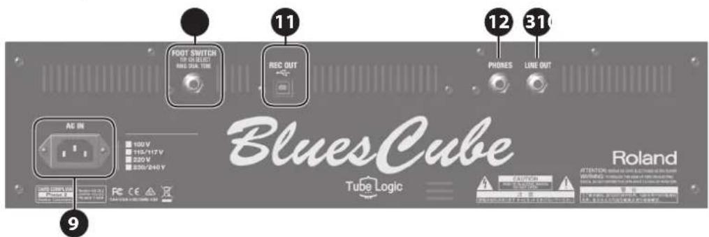 ROLAND Blues Cube Artist 212 - Panneau arrête - 1