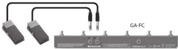 ROLAND Blues Cube Artist 212 - Utilisation des pédales d'expression - 1