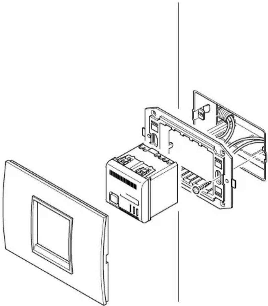 Gewiss GW12716 - Meldereinbau - 1