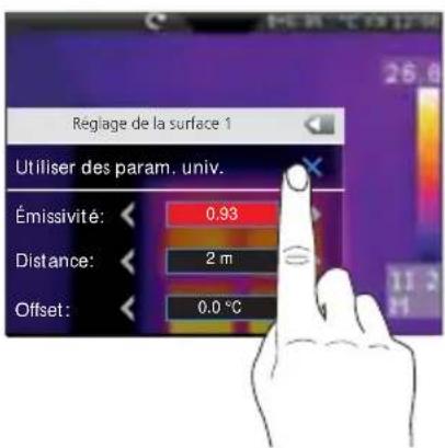 Laserliner ThermoCameraVision XP - Mesure de la surface / Paramètres - 4