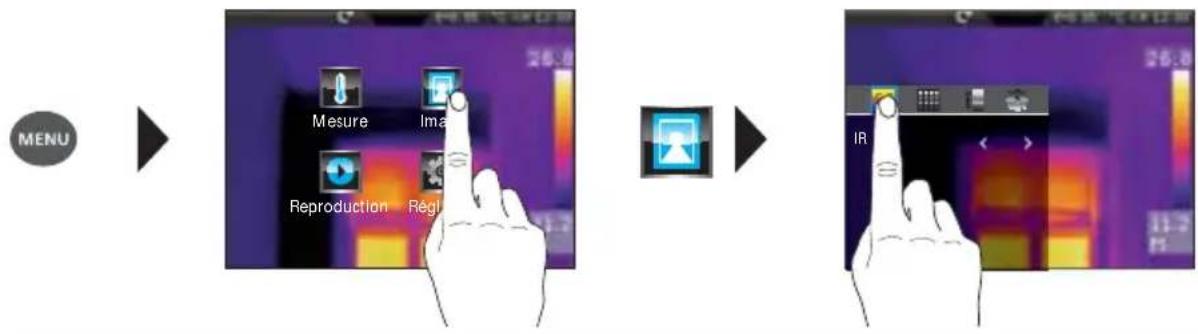 Laserliner ThermoCameraVision XP - Menu de réglage / Image et représentation - 1