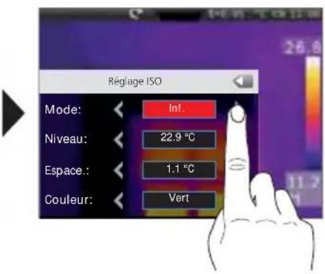 Laserliner ThermoCameraVision XP - Fonctions des isothermes - 4