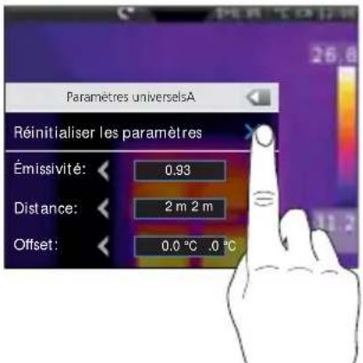 Laserliner ThermoCameraVision XP - Réinitialisation des paramètres généraux - 2