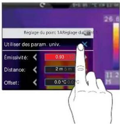 Laserliner ThermoCameraVision XP - Points de mesure / Paramètres - 4