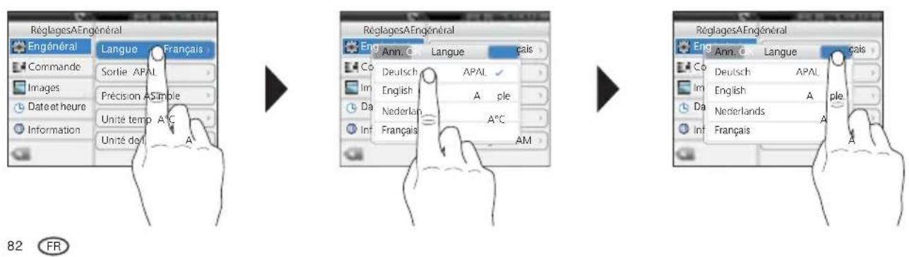 Laserliner ThermoCameraVision XP - Réglages généraux / Langue des menus - 1