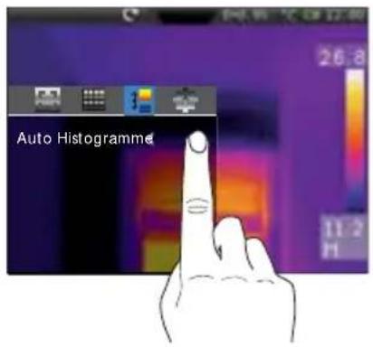 Laserliner ThermoCameraVision XP - Plage des températures / Histogramme - 2