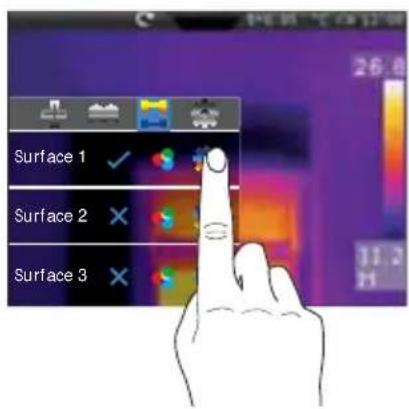 Laserliner ThermoCameraVision XP - Mesure de la surface / Paramètres - 2