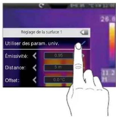 Laserliner ThermoCameraVision XP - Mesure de la surface / Paramètres - 6