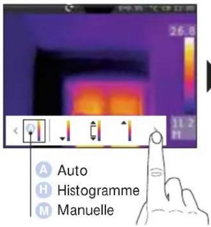 Laserliner ThermoCameraVision XP - Plage de température / Réglage manuel - 4