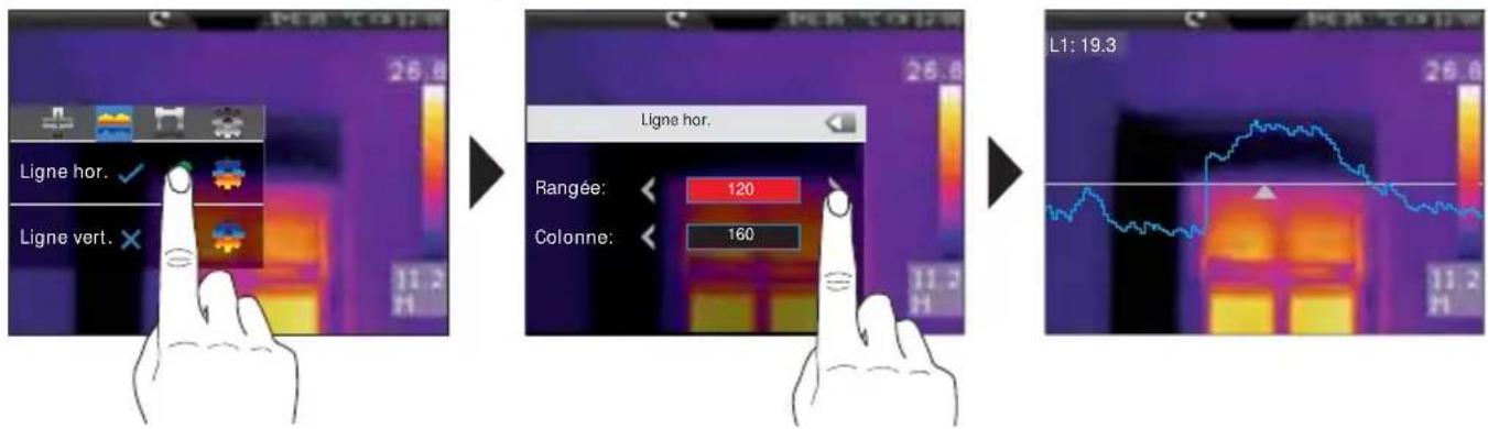 Laserliner ThermoCameraVision XP - Mesure horizontale des lignes / Repartition - 2