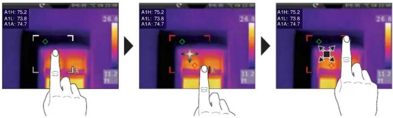 Laserliner ThermoCameraVision XP - Mesure de la surface / Cadrage et positionnement - 2