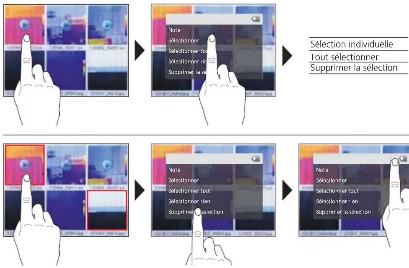 Laserliner ThermoCameraVision XP - Vue d'ensemble des medias / Effacer toutes les données - 2