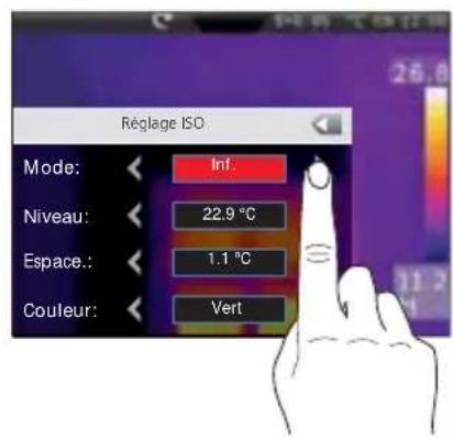 Laserliner ThermoCameraVision XP - Fonctions des isothermes - 5