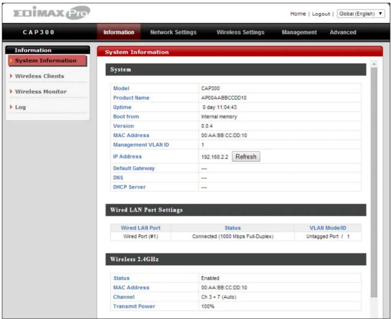 Edimax CAP300 - II-1. Conguraon iniale - 5