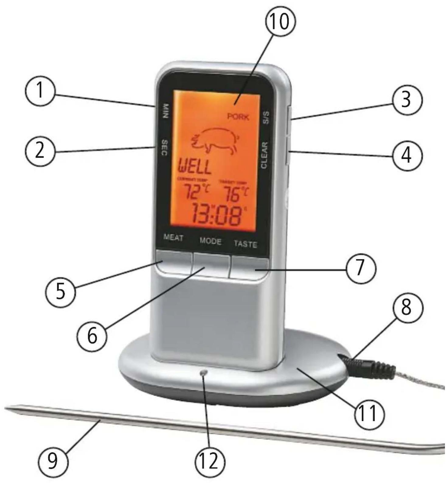 Xavax 00111382 - Digital Meat Thermometer - 3