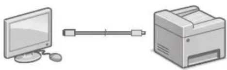 CANON iSENSYS MF426dw - Veidot savienojumu, izmantojot USB kabeli - 1