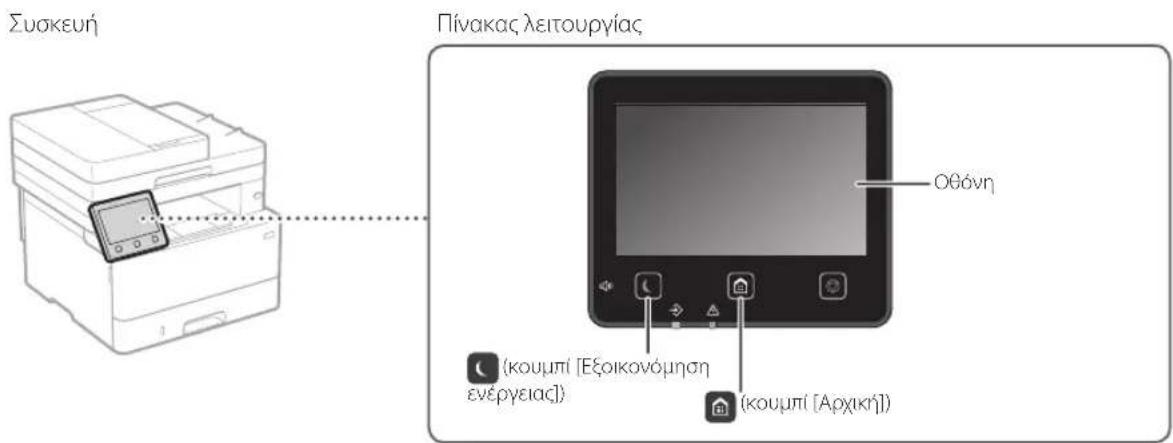 CANON iSENSYS MF426dw - EvapEη λειτουργίας από τον πίνακα λειτουργίας - 1