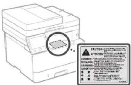 CANON iSENSYS MF426dw - Lasersicherheitsetikett - 1