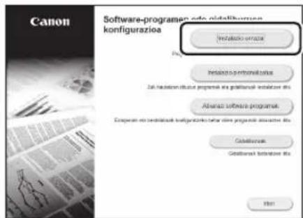 CANON iSENSYS MF426dw - Softwarearen instalatzea - 2