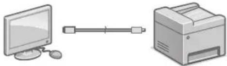 CANON iSENSYS MF426dw - Yhteyden muodostaminen USB:n kautta - 1