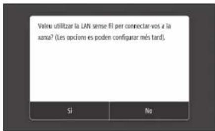 CANON iSENSYS MF426dw - Específicar el métode de connexión - 1