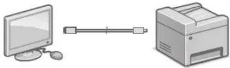 CANON iSENSYS MF426dw - USB-kabelen keresztüli csatlakozás - 1