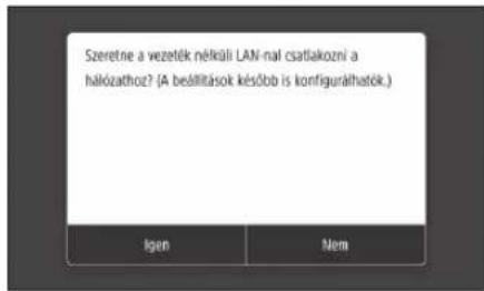 CANON iSENSYS MF426dw - Kapcsolódási mod megadása - 1