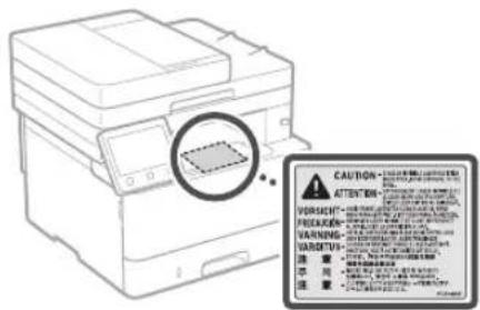 CANON iSENSYS MF426dw - Lasersakerhet - 1