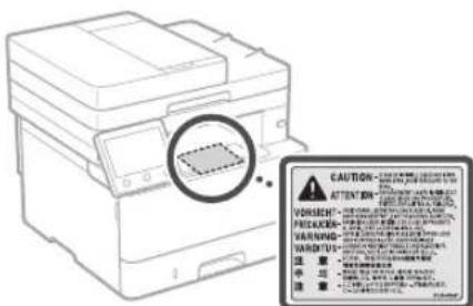CANON iSENSYS MF426dw - Laserveiligheidslabel - 1