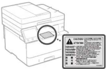 CANON iSENSYS MF426dw - Naljepnica s informacijama o sigurnosti lasera - 1