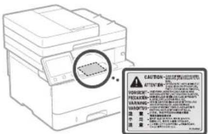 CANON iSENSYS MF426dw - Etiqueta de seguetat del laser - 1