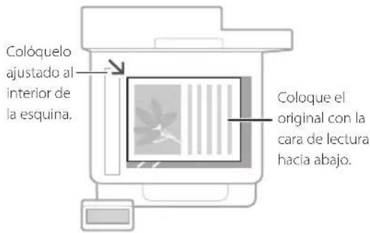 CANON iSENSYS MF426dw - Coloque el original en el cristal de la plastina - 1