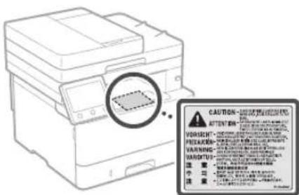 CANON iSENSYS MF426dw - Lasersikkerhedsmærkat - 1
