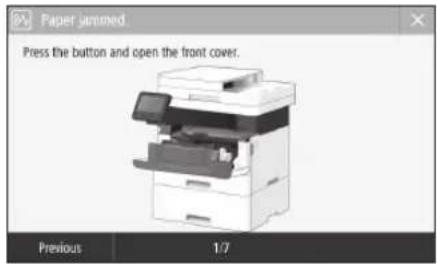 CANON iSENSYS MF426dw - Paper Jams Have Occurred - 1